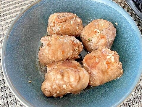 豚肉のしょうが焼き団子